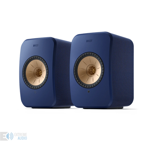 KEF LSX II Wireless polcsugárzó pár (Cobalt Blue), kék