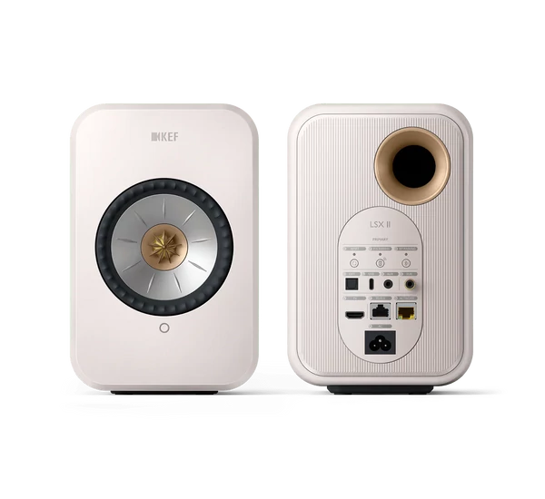 KEF LSX II Wireless polcsugárzó pár (Mineral White), fehér