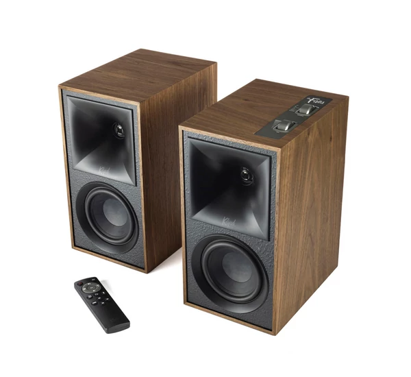 Klipsch The Fives, aktív hangszóró pár, dió