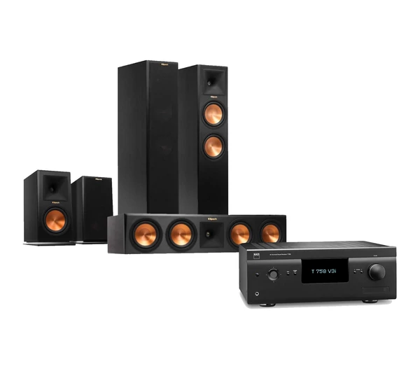 NAD  T 758 V3i + Klipsch RP-260F 5.0 házimozi szett, fekete