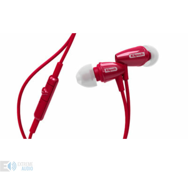 Klipsch R3M mikrofonos fülhallgató piros