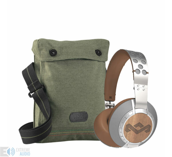 Marley Liberate XL Bluetooth Fejhallgató Szürke+Ajándék vászontáska