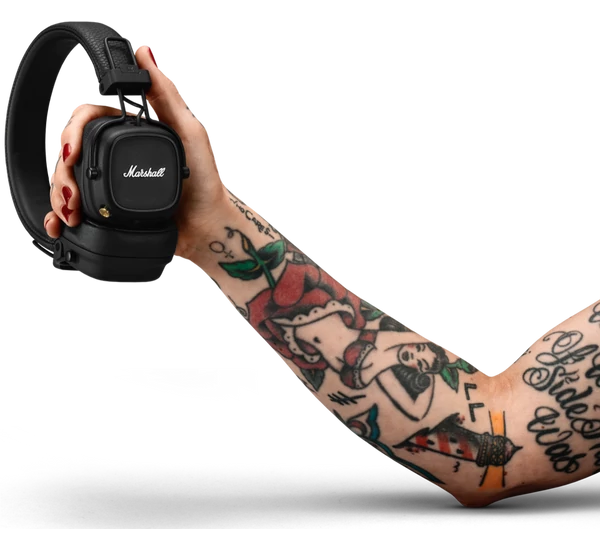 Marshall Major IV Bluetooth fejhallgató, fekete (Bemutató darab)