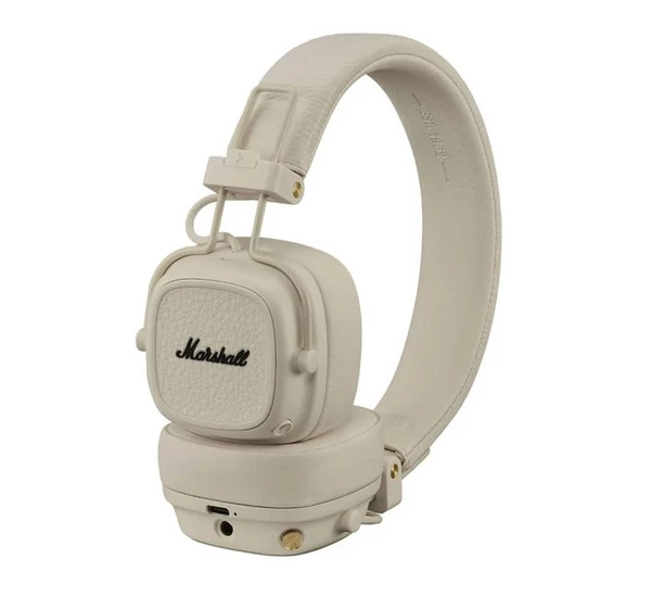 Marshall Major V Bluetooth fejhallgató, krém