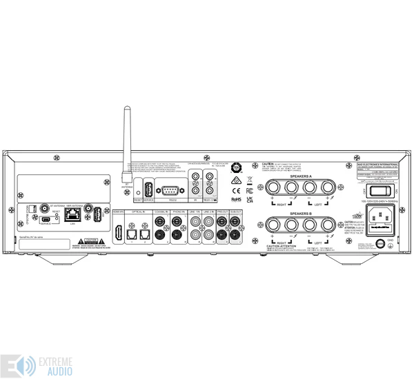 NAD C 399 integrált sztereó erősítő + NAD MDC2 BluOS D modul