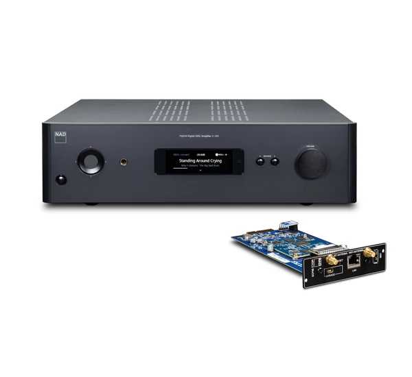 NAD C 399 integrált sztereó erősítő + NAD MDC2 BluOS D modul