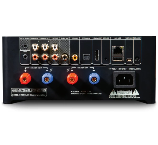 NAD  C 700 BluOS Streaming erősítő + DAC (Bemutató darab)