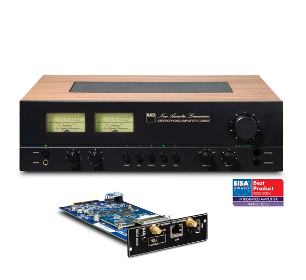 NAD C 3050 sztereó erősítő + MDC2 BluOS D BluOS modul