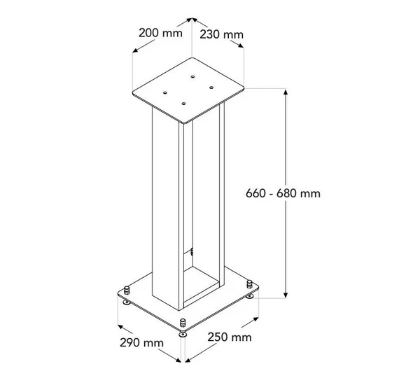 NorStone ALVA PLUS hangfal állvány