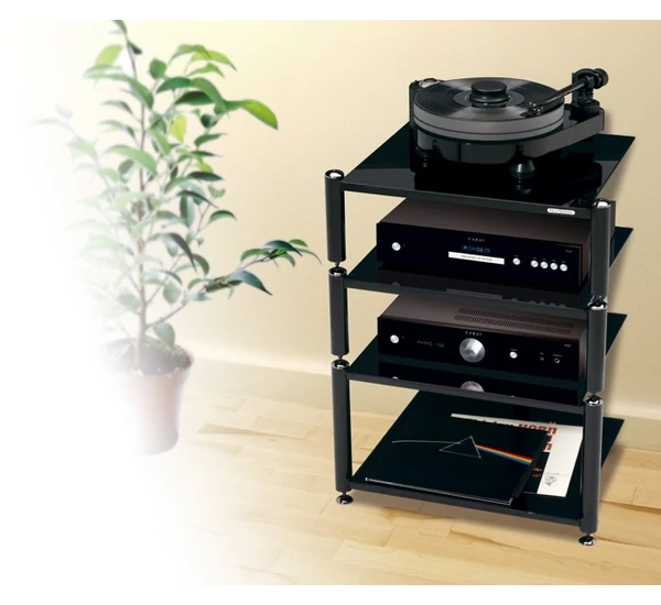 NorStone Bergen 2 HiFi állvány, fekete
