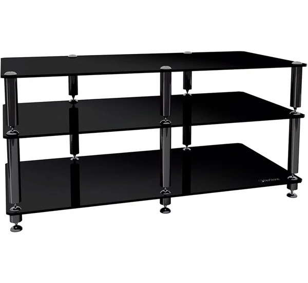 NorStone Bergen 2 A/V TV- és HiFi állvány, fekete