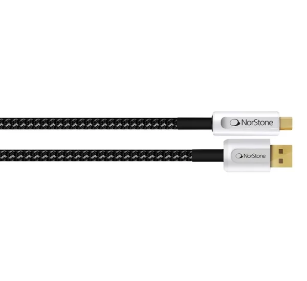 NorStone Jura USB A-B ezüstözött összekötő kábel, 3 méter