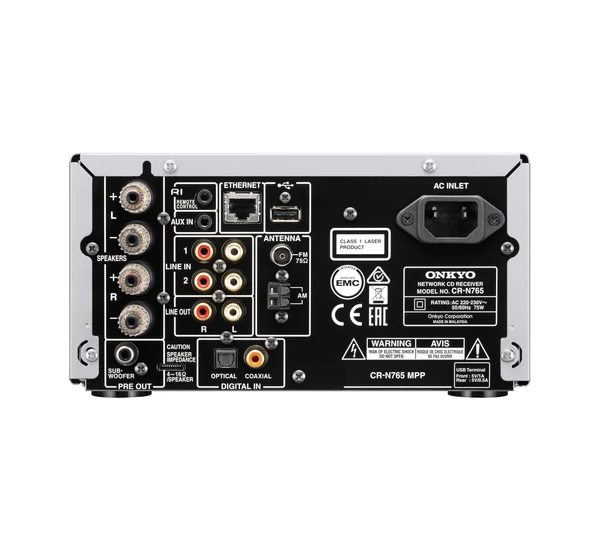 Onkyo CR-N765 fekete + Magnat Shadow 203 fekete polcsugárzó sztereó szett