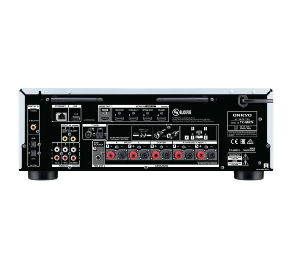 Onkyo TX-NR474 AV  5.1 hálózatképes UHD házimozi erősítő, Fekete