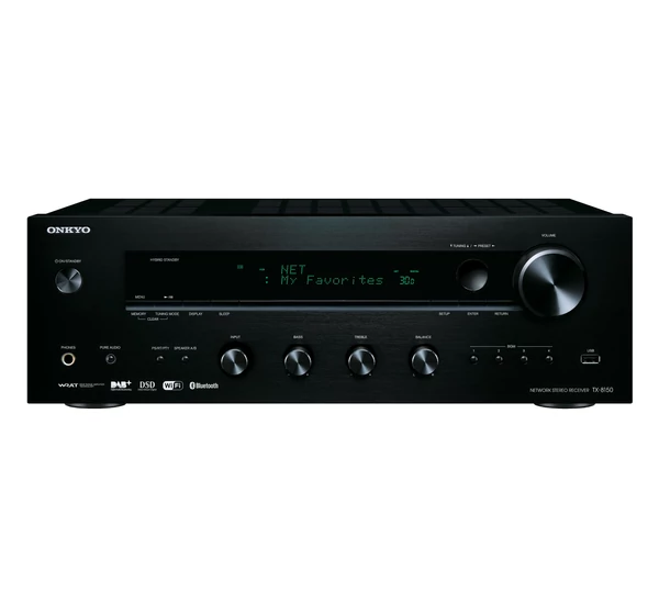 Onkyo TX-8150 Hálózatképes sztereó rádióerősítő, Fekete