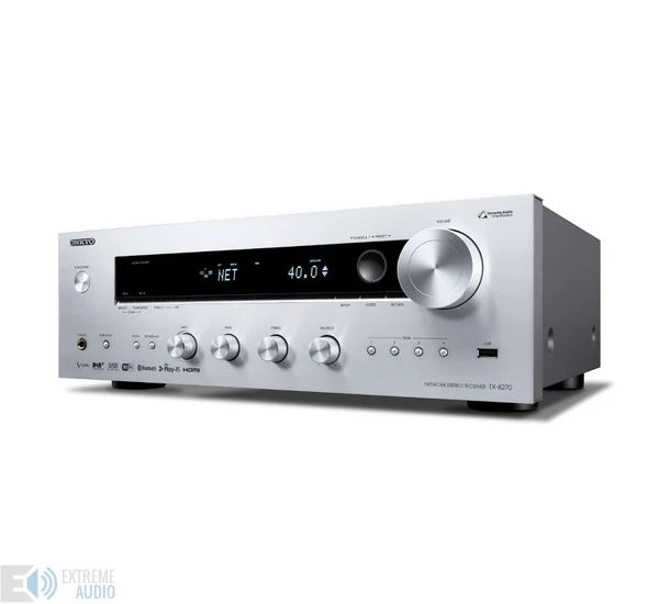 Onkyo TX-8270 hálózati, sztereó rádióerősítő, ezüst