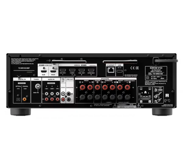 ONKYO TX-NR5100 7.2 8K házimozi erősítő, Fekete