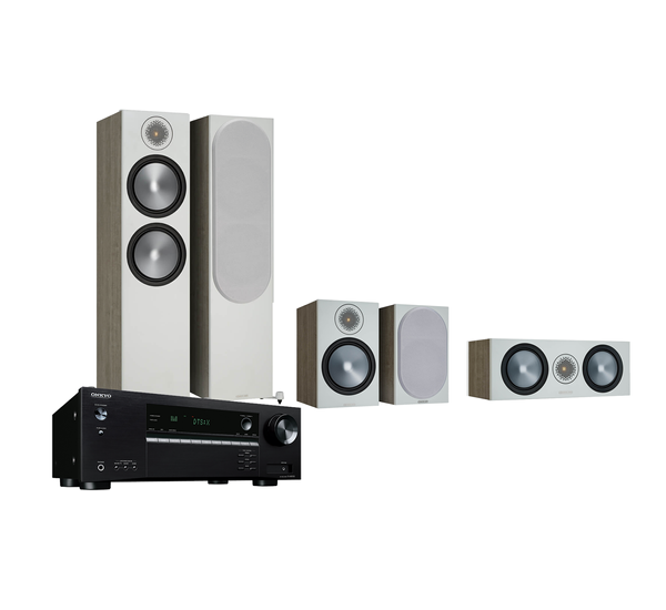 Onkyo TX-NR5100 + Monitor Audio Bronze 500 (6G) 5.0 házimozi szett