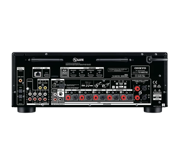 Onkyo TX-NR575 7.2 hálózatképes UHD házimozi erősítő, Fekete