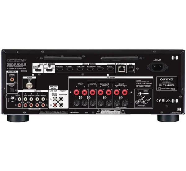 Onkyo TX-NR6100 7.2 THX házimozi erősítő, fekete