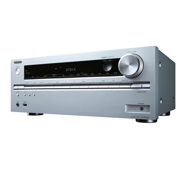 Onkyo TX-NR646 7.2 hálózatképes UHD házimozi erősítő, ezüst