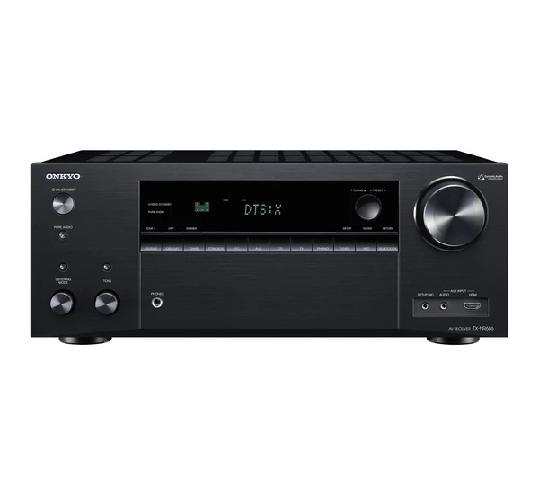 Onkyo TX-NR686 7.2 hálózatképes UHD házimozi erősítő, Fekete