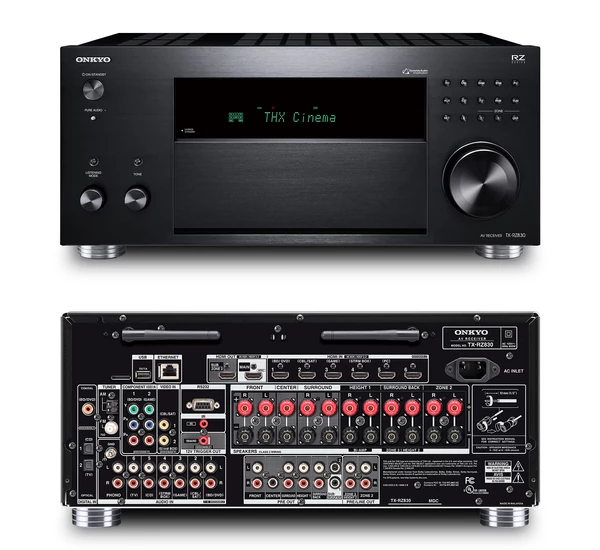 Onkyo TX-RZ830 9.2 hálózatképes UHD házimozi erősítő, fekete