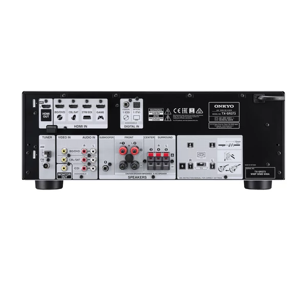 Onkyo TX-SR373 5.1 csatornás AV házimozi erősítő, Fekete