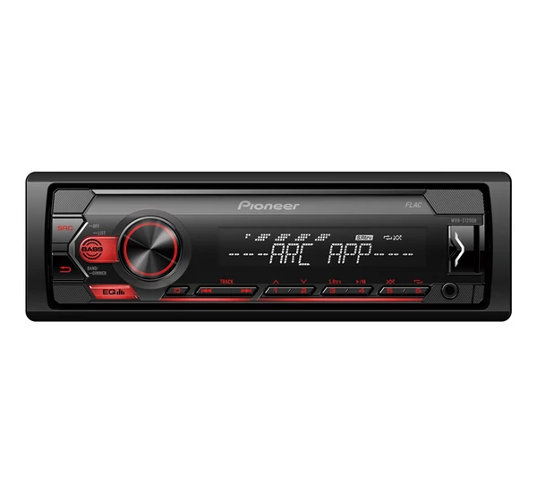 PIONEER MVH-S120UB USB/AUX autóhifi fejegység, piros kijelző