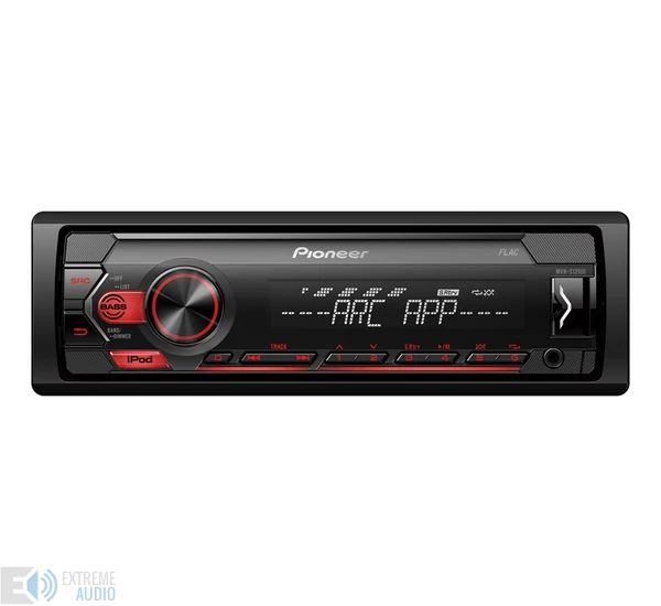 Pioneer MVH-S120UI USB/AUX autóhifi fejegység, piros kijelző