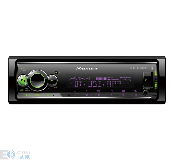 Pioneer MVH-S520BT Bluetooth/USB/AUX autóhifi fejegység