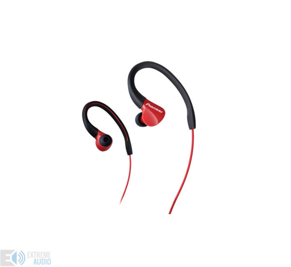 Pioneer SE-E3 sport fülhallgató, piros-fekete