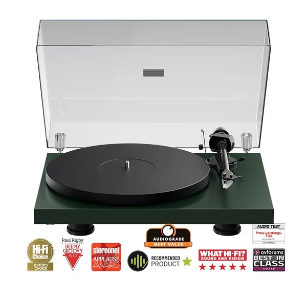 Pro-Ject Debut EVO 2 lemezjátszó (MM EVO hangszedő) - matt fenyő zöld