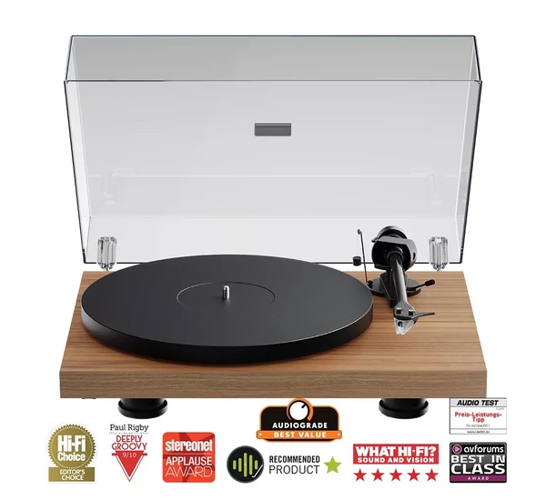 PRO-JECT Debut EVO 2 lemezjátszó (MM EVO hangszedő) - dió furnér szín