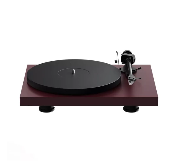 PRO-JECT Debut EVO 2 lemezjátszó (MM EVO hangszedő) - matt bor vörös