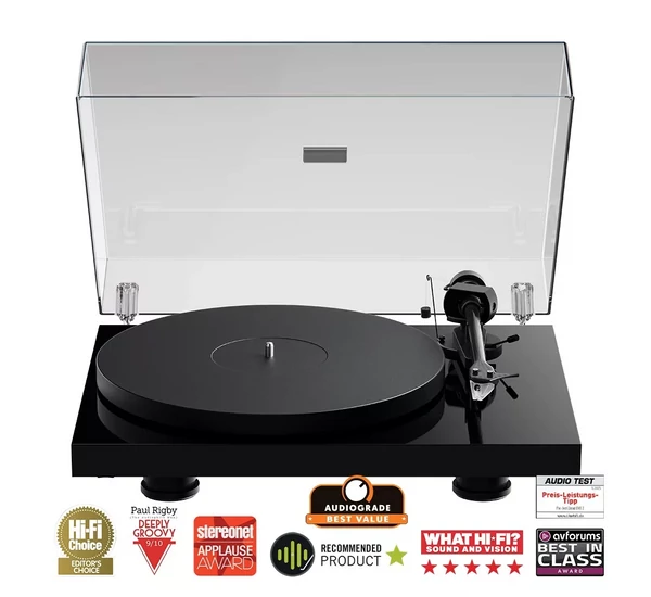 PRO-JECT Debut EVO 2 lemezjátszó (MM EVO hangszedő) - lakk fekete