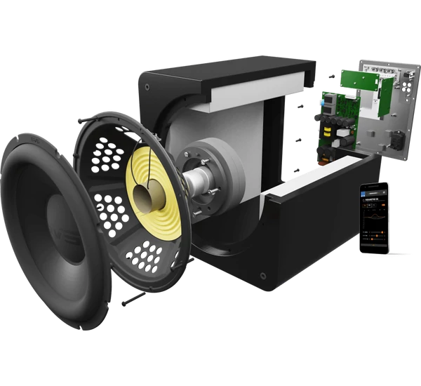 SVS SB-2000 Pro aktív mélysugárzó, fekete tölgy