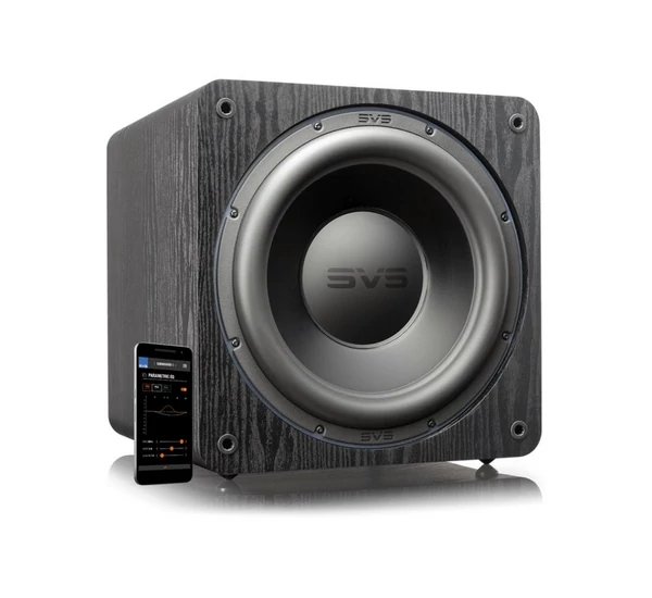 SVS SB-3000 aktív mélysugárzó, fekete tölgy
