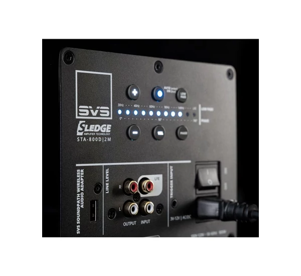 SVS 3000 Micro aktív mélysugárzó, magasfényű fekete