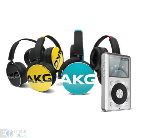 AKG Y50 fejhallgató, kék + FiiO X1