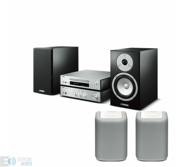 Yamaha MCR-N670 Mikro Hi-Fi + 2db WX-010 MusicCast zóna hangszóró fehér