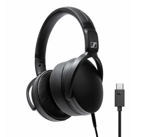 SENNHEISER HD 400U vezetékes fejhallgató USB-C, fekete