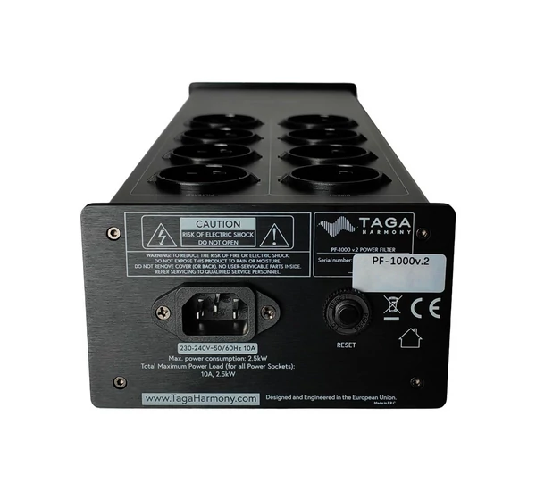 Taga Harmony PF-1000 v.2  (2025) hálózati szűrő, fekete