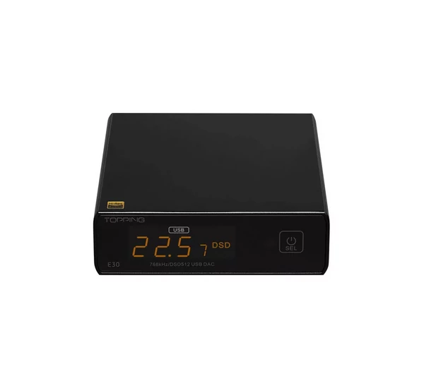 TOPPING E30 asztali DAC (32bit 768kHz DSD512), fekete