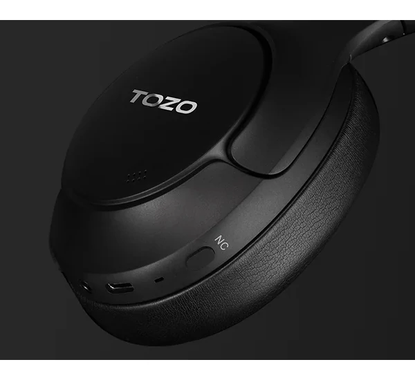 TOZO H10 zajszűrős fejhallgató, fekete