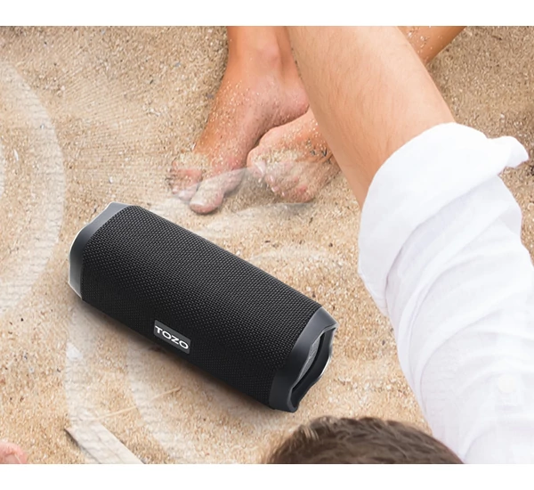 TOZO PA2 hordozható Bluetooth hangszóró, fekete