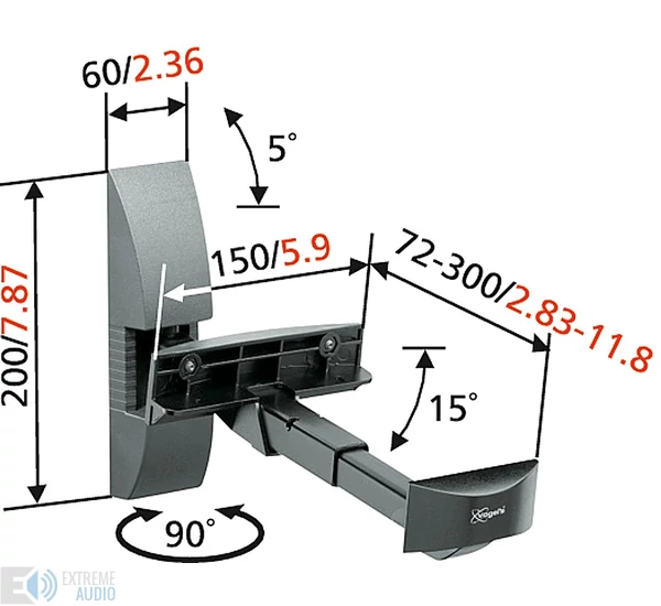 Vogel's VLB 200 falikonzol (pár)