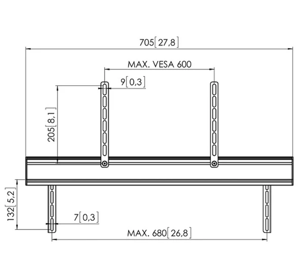 VOGEL'S SOUND3405 Soundbar állvány, fekete
