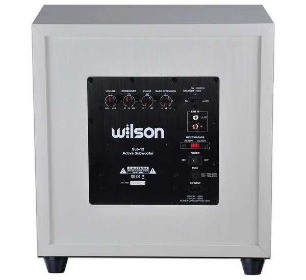 Wilson SUB-12 aktív mélysugárzó, fehér