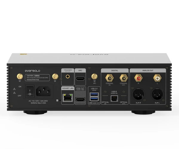 Zidoo Eversolo DMP-A6 Gen 2 streamer, D/A konverter, fekete